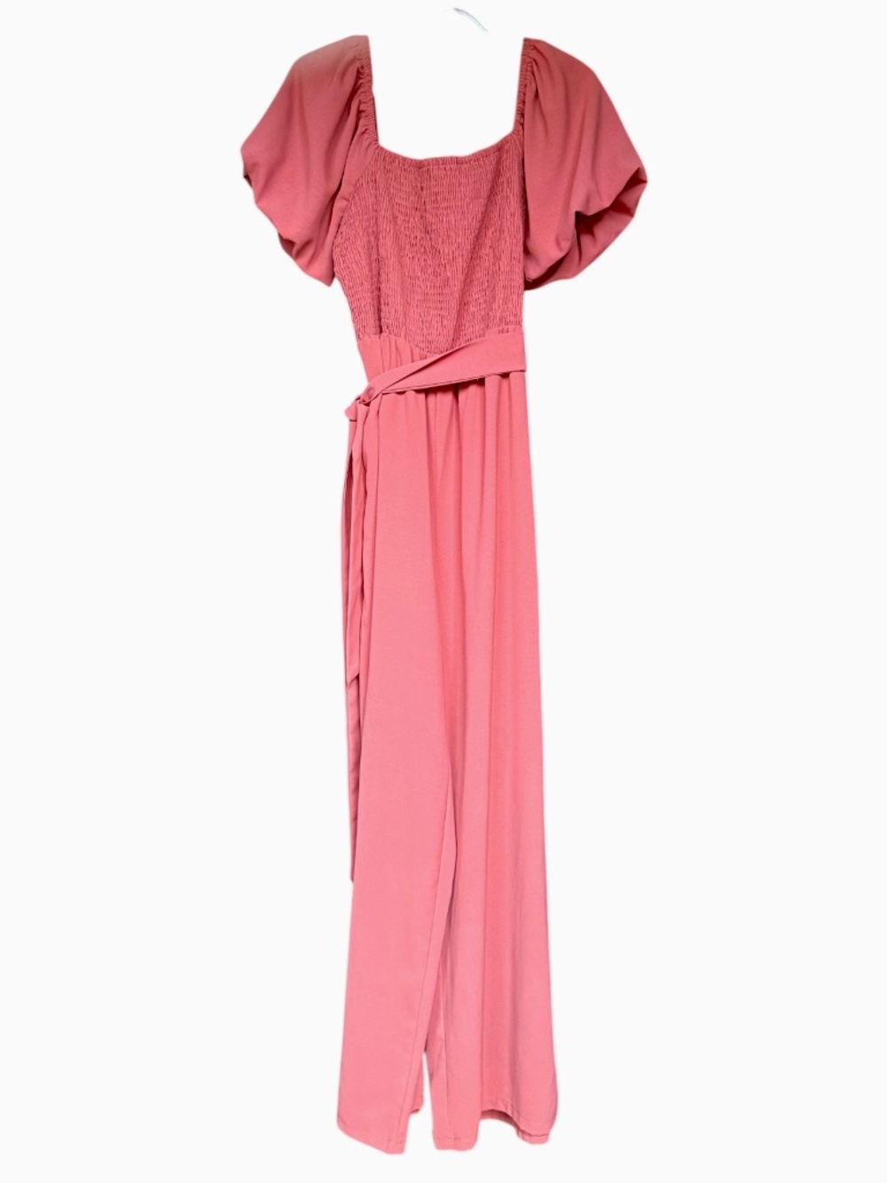 Dark Pink Short Sleeve Jumpsuit Sz XL - Picture 4 of 6